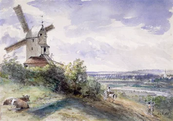 A windmill at Stoke by Nayland, near Ipswich, Suffolk, 1814